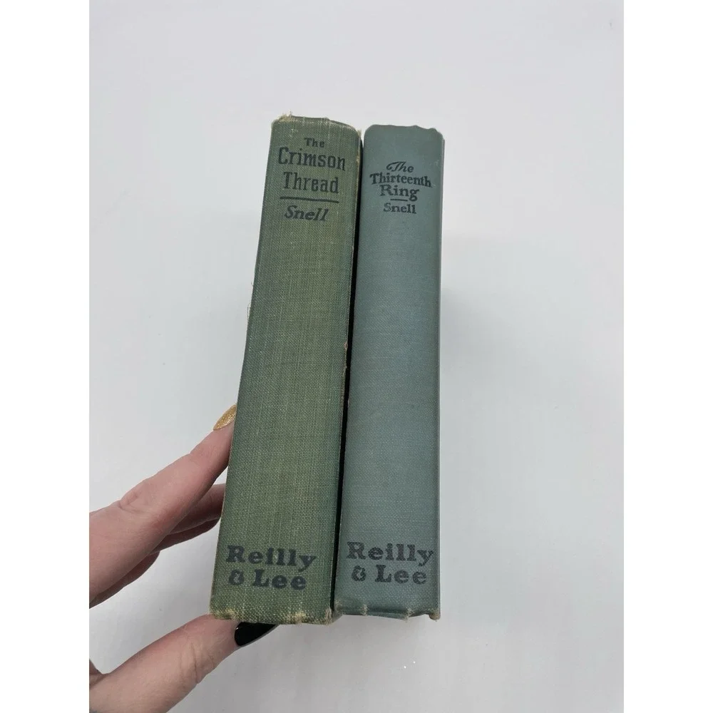 The Crimson Thread /‎ Thirteenth Ring By Roy J. Snell Hardcovers 1925 Vintage